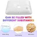 YALLOVE 4 Pack Water Weight Bags for Balloon Column Stand and Balloon Arch, Square Thickened Water Fillable Base for Party Supplies Accessories (Each 10 lb Weight)
