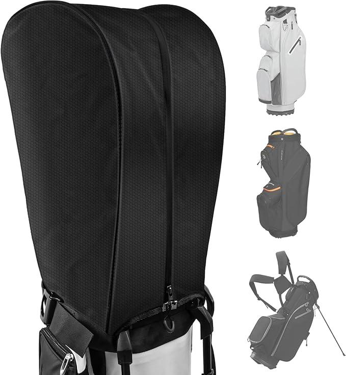 RVRAYS Golf Bag Rain Cover, Golf Club Protector, Waterproof Rain and Dust Covers, Easy Access Adjustable Golf Bag Rain Hood Cover,Garage Storage Honeycomb Rainproof Material