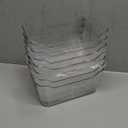 Tiawudi 12 Pack Plastic Storage Bins, Multi-Use Organizer Bins, Pantry Organizer, Clear Storage Containers for Home, Kitchen, Office, Cabinet, Shelf and Fridge Organization