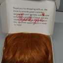 morvally Women 13" Short Wavy Ginger Orange Wig for Cosplay Costume Halloween Party