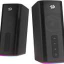 Redragon GS814 Stereo Desktop Speaker, 20W Output, 4 Real Units, BT 5.0/3.5mm AUX, Enhanced Bass, Touch-Control, Dynamic RGB Lighting