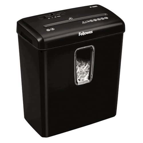 Fellowes PowerShred P-30C 6 Sheet Cross-Cut Deskside Paper Shredder for The Home Office