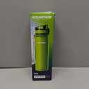 AQUAPHOR City Filtered Water Bottle in Tritan BPA-free - Portable with Integrated Water Purifying Filter 500 ml - Green (16.9 Ounces)