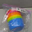 PLASKIDY Kids Plastic Bowls Set of 12, 10 Ounce Microwave Dishwasher Safe BPA Free Non Toxic Toddler Bowls 6 Bright Colors for Cereal, Soup, Snack, for Kids & Toddlers