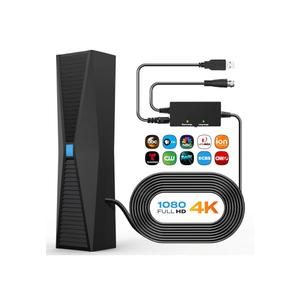 2025 Antenna for Smart TV, Long Range TV Antenna Indoor/Outdoor with 360° Signal Booster, Digital TV Antenna for Local Channels, Supports All Smart/Old TVs and 4K 1080P VHF UHF