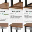 Under Desk Drawers for Organization, Pull Slide out Drawer Underneath Table With Lip, Attachable Under Shelf Pencil Drawer, Clear Light Black
