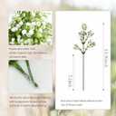 120Pcs Babys Breath Artificial Flowers Bulk, White Real Touch Faux Baby Breath Flowers Artificial, Fake Gypsophila for Vase Wedding Bouquet Arrangements Party Garden Home Decor