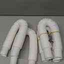 Pool Hoses for Above Ground Pools, 1.25 x 51 Inch Hose for Filter Pump, Compatible with Filter Pump 607, 637 (2 Hoses + 4 Metal Clamps)