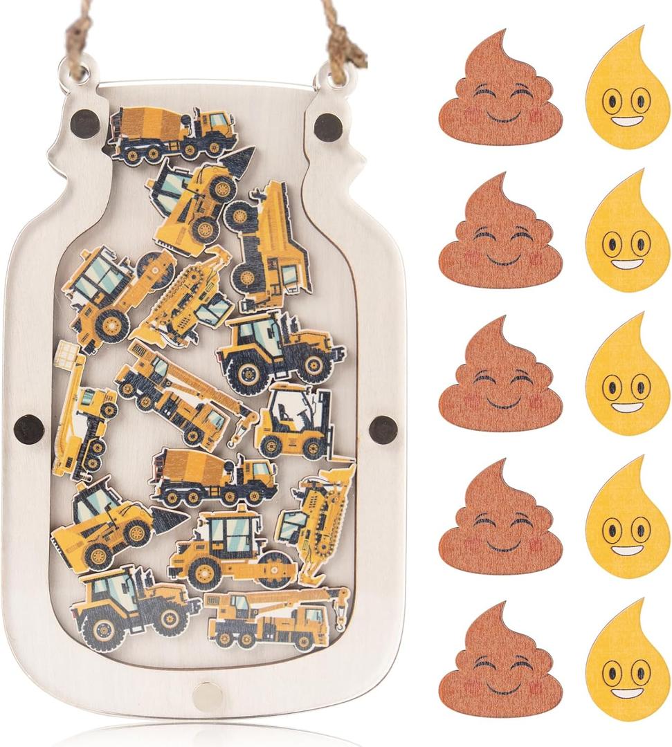 40 Pcs Reward Jars for Kids Classroom Reward Jar Toddlers Back to School Themed Construction Potty Training Rewards Toddler Incentive Behavior Responsibility Chart for School Boys Girls Supplies