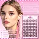Wispy Lash Clusters Kit Natural Eyelash Extension Kit 10-16MM Manga Cluster Eyelash Extensions Kit Waterproof Lashes Clusters Glue 120Pcs Individual Lashes Handmade Versatile Eyelashes Clusters Kit