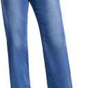 SEVEGO Tall Women's 32/34/36/38 Inseam Wide Leg Jeans High Waisted Stretchy Straight Loose Trendy Denim Pants Pockets (Blue, M)