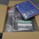 5 in 1 Premium Casino Game Set: Blackjack/Roulette/Craps/Texas Holdem/Poker Game Kit with 360 Chip+8 Deck Card+Roulette Wheel+2 Two-Sided Felt+6 Dice+Stratedgy Card,Texas Holdem Poker Blackjack Set