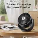 DREO Fan for Bedroom, Table Air Circulator for Whole Room, 11 Inch, 60ft Strong Airflow, 120 adjustable tilt, 20db Low Noise, Quiet, 3 Speeds, 2025 New Desk Fan for Office, Kitchen, Home
