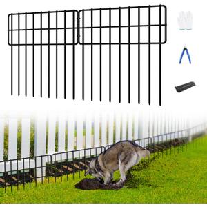 30 Panels No Dig Fence, Animal Barrier Fencing, 13in(H) x 30ft(L) Fence Barrier for Bottom, Rabbit Fencing for Garden, Dog Fences Barrier, Rustproof Metal Fences Border for Outdoor