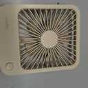 JISULIFE Desk Fan Battery Rechargeable, 4500mAh 180Foldable Portable Personal Fan, 4 Speeds Adjustable Long Battery-life for Home Office Travel Outdoor Gifts for Women Men-Brown