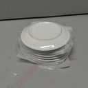 Ceramic Dessert Plates Set of 8, 6 Inch White Appetizer Plates, Round Small Plate for Cake Snacks, Porcelain Serving Plate for Appetizers, Microwave Oven and Dishwasher Safe (8 Pcs)