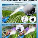 4.5L Electric Fogger Machine, 1400W Portable Sprayer with 30ft Spray Distance & Adjustable Nozzle for Applying Cleaning Solutions in Home, Hotel, School, Yard and Large Indoor Outdoor Spaces