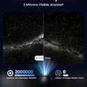 POCOCO Galaxy Star Projector for Bedroom with Replaceable Optical Film Discs, Home Planetarium Night Light Projector with High-Definition Soft Light for Relax, Study, and Meditate, Stress Relief Gifts