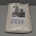 LAMIT Linen Sheer Curtains 96 inches Long 2 Panel Set, Light Filtering Neutral Living Room Drapes Bronze Grommet Floor to Ceiling Panels for Sliding Glass Door/Bedroom, Cream Ivory, 52 x 96 Inch (Natural)