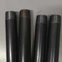 GeilSpace 3/4"  14" Heavy Duty Pre-Cut Grey Metal Pipe, Industrial Steel Fits Standard 3/4 Inch Threaded Pipes and Fittings - Vintage DIY Industrial Shelving (3/4"  14", Grey) (Gray)