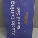 Non Toxic Cutting Boards - Cutting Board Set Free of Mineral Oil, Made of FSC Acacia Wood - Cutting Boards for Kitchen - Includes 3 Chopping Boards. By Ziruma