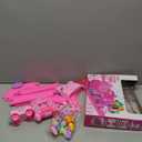 Tracks Car Toys Set for Age 2 3 4 5 6 7 Year Girls Toddler, Pink Princess Train Set Toys for Kids with Light & Music, Track Vehicle Toy Girl Birthday Gift