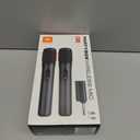 JBL PartyBox Wireless Mic - 2X Digital Wireless Microphones, Rechargeable Battery (20hrs - 700mAh), Clear Voice, Crisp Sound, Stable 2.4GHz Connection, Compatible with All Party Box Speakers (Black)