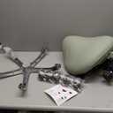 Saddle Stool with Wheels, 3-Way Function Rolling Stool with Back Support, Ergonomic Stool Saddle Stool for Hair Stylist for Dentist Salon Tattoo(Grey)