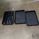 3-Tier Plastic Rolling Utility Cart with Handle, Multi-Functional Storage Trolley for Office, Living Room, Kitchen, Movable Storage Organizer with Wheels, 40×15 inch, Black