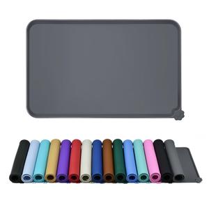 Reopet Waterproof Pet Feeding Mat, Non-Slip Silicone Placemats for Dog Cat Food and Water Bowl, High Raised Edges to Prevent Spills and Protect Floors