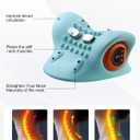 3-in-1 Neck Massager,Neck Massager Pillow with Heat,Pulse,Vibration,3 Modes Neck and Shoulder Massager for Relief Deep Tissue Relaxation,Shoulder,Back Comfort