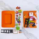 Winlyn 24 Sets Halloween Craft Kits DIY Halloween Picture Frame Decorations Art Sets Ghost Monster Jack-O'-Lantern Fall Leaf Festive Foam Stickers Arts and Crafts for Kids Party Classroom Activities