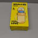 Drinking Cup with Whale Squirt - 2023 New Cute Whale Spray Water Cup, BPA Free Leak Proof Straw Cup Sippy Cups Kids Non Spill Water Bottle Weighted Straw Cups (220ml/Green)