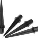 QWORK Metal Stakes Solar Lights Replacement Spike, 8 Pack Reinforced Ground Stakes, Replacement Nails for Garden Lights Landscape Pathway Patio Lamps Pole, 0.78x5.36 inches Outdoor Ground Stake