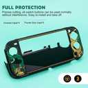 DLseego Protective Case for Switch Lite Version, Hard Shell Cute Cover Case for Games Accessories with 2PCS Thumb Grips Caps - Golden Sword