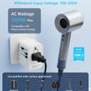 Universal Travel Adapter, International Travel Plug Adapter with 2 USB-C(PD 20W) 1 USB-A Ports, All in One Portable Adaptor, for USA, UK, EU, AU 224+ Countries (White) US
