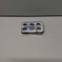 AGVEE 3+3 6 Pack for iPhone 15 6.1" / 15 Plus 6.7" Camera Lens Cover Protector, Metal Ring 9H Tempered HD Glass Camera Cover Protector Film, Silver