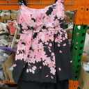 Two Piece Tankini Swimsuits for Women, Modest Coverage Print Bathing Suits, A-line Tank Top with Boyshorts M