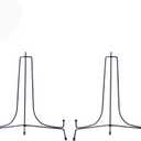 LIONWEI LIONWELI 10inch(2pack) Upgraded Anti-Slip Iron Plate Display Stand Black Easel Display Stand Photo Holder Stand,Displays Picture Frames, Decorative Plates, and Artworks