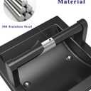 Matte Black Recessed Toilet Paper Holder for Large Rolls, Pivoting Black Toilet Paper Holder Wall Mount Stainless Steel, in Wall Toilet Paper Holders Black, Bathroom Toilet Paper Wall Holder