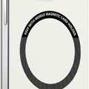 Compatible with iPhone Case,Frameless Slim Fit Design Ultra-Thin,Compatible with Magsafe & Wireless Charging,Hard Magnetic Shockproof Cover Phone Case (White,iPhone 12 Pro Max)