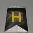 HAPPY 25TH BIRTHDAY Banner, Pre-Strung, Black Gold 25th Birthday Party Decorations, Happy 25 Year Old Bday Party Bunting, Twenty-five Birth Flag