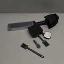 SupMaKin Fresh Meat Slicer, Thickness Adjustable 2 or 4 mm, 17 IN 1 Stainless Steel Manual Meat Cutter, Cleaver Kitchen Knife, Jerky Slicer Suit for Chicken Breast Beef Pork (Black)