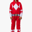Mighty Morphin Power Rangers Kids All Character Union Suit Costume Sleep Pajama Loungewear, Size: 4-5