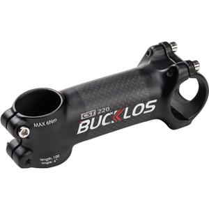 BUCKLOS Road Bike Stem 31.8 60mm 70mm 80mm 90mm 100mm 110mm 120mm 6 17 Degree - 3K Carbon Fiber + Aluminum Road Mountain Bike Stem Superlight Strengthen, fit 31.8mm Handlebar Stem 28.6mm Fork