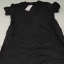 YEXIPO Women's Casual Summer Short Sleeve T Shirt Dress Nightgown Crew Neck Loose Solid Color Basic Dresses with Pockets, L