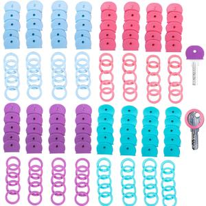 80 Pcs Key Covers Caps, Colored Plastic Key Covers for House Key Identifiers Markers Cute,Suitable for Office, House, Apartment Keys Durable and Anti-Fall 80 Pcs Key Covers Caps, Colored Plastic Key Covers for House Key Identifiers Markers Cute,Suitable for Office, House, Apartment Keys Durable and Anti-Fall