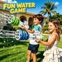 2 Pack Large Water Guns for Kids, Soaker Squirt Water Gun Toys, Beach Backyard Party Play Game Activities, Outdoor Swimming Water Pool Guns Birthday Gifts Toy for Kid Adults Ages 4-8 8-12
