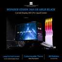 Thermalright Wonder Vision 360 UB ARGB Black CPU Water Cooler, 6.67-inch Magnetic Curved Screen with 2400x1080 Resolution, AMOLED Display Screen, Liquid Cooler for AM4/AM5, Intel LGA1700/1851