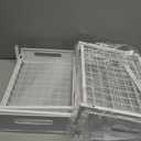 REALINN Under Sink Organizer, Pull Out Cabinet Organizer 2 Tier Slide Out Sink Shelf Cabinet Storage Shelves, Storage for Kitchen Bathroom, White, 2 Pack